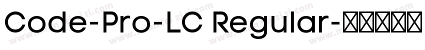 Code-Pro-LC Regular字体转换